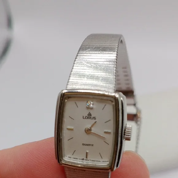 Lorus Silver Rectangular Watch - Picture 5 of 7